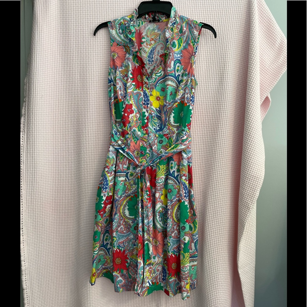 TALBOTS Multi color floral dress size 4.